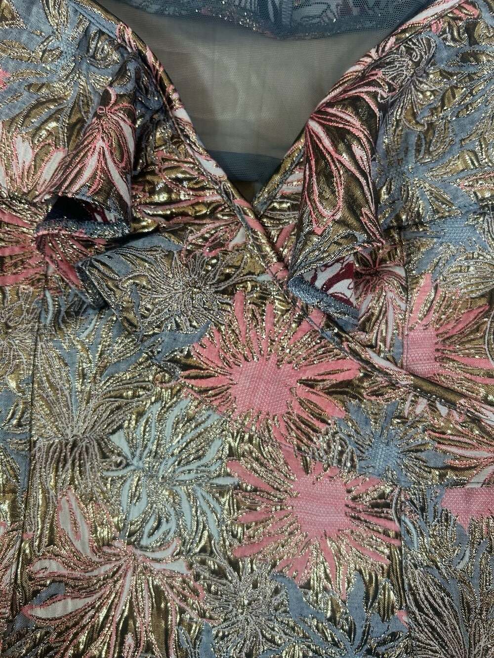 Victoria's Secret Dream Angels Shine Brocade Ruffle Bodysuit - Picture 3 of 7